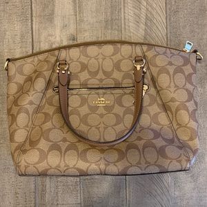 Coach Bag Prairie Satchel in Khaki Saddle